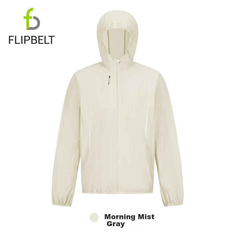 Feibit [Skin Jacket 2.0] Women's Original Yarn Sun Protection Jacket Running Breathable Lightweight Outdoor Sports Waterproof Morning Mist Gray L