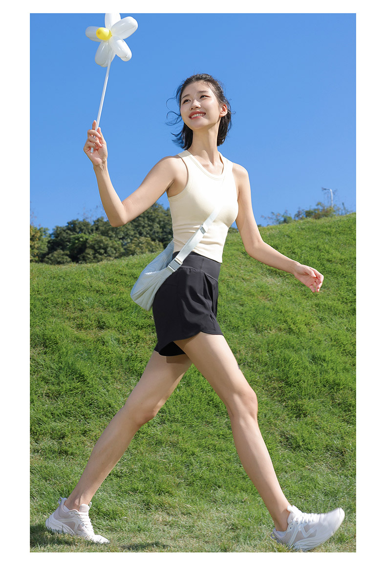 CAMEL Women's Sports Shorts Cooling Breathable Anti-Exposure Training Running Shorts Y26BA4L0008 Windflower Purple XXL 30