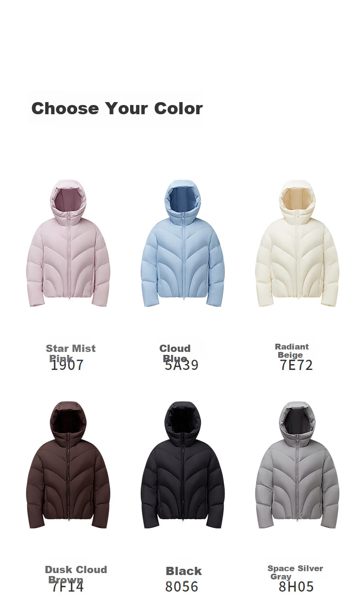 BOSIDENG Women's Off-Season 90% Down Thickened Hooded Loose Short Casual Warm Jacket Winter 7