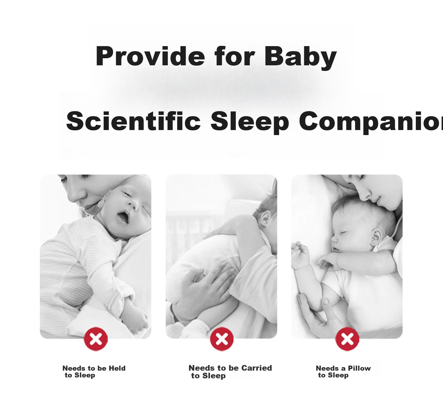 More Rabbit Baby Side Sleeping Support Pillow 0-6 Months Shaping Pillow Anti-Reflux and Turning Pillow for Infants 2