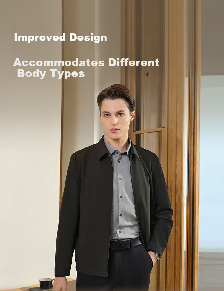 Youngor 2026 New 3D Tailored Slim Fit Waterproof Classic Business Commuter Executive Lapel Jacket Men Navy M 6