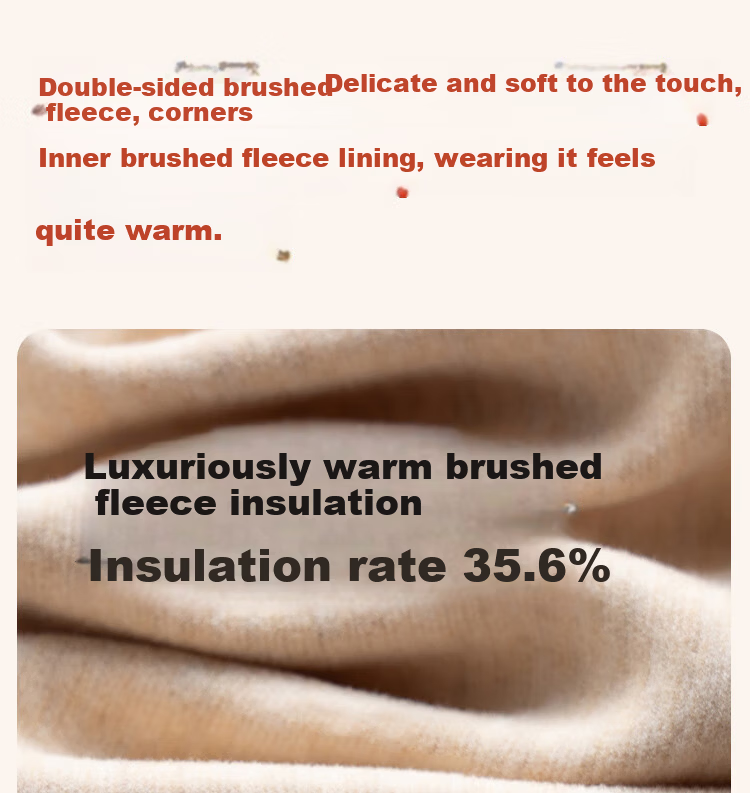 LangSha Autumn Winter New Mid-High Collar Cashmere Thermal Underwear Women Thickened Fleece Heating Slim Fit Base Layer Set 6