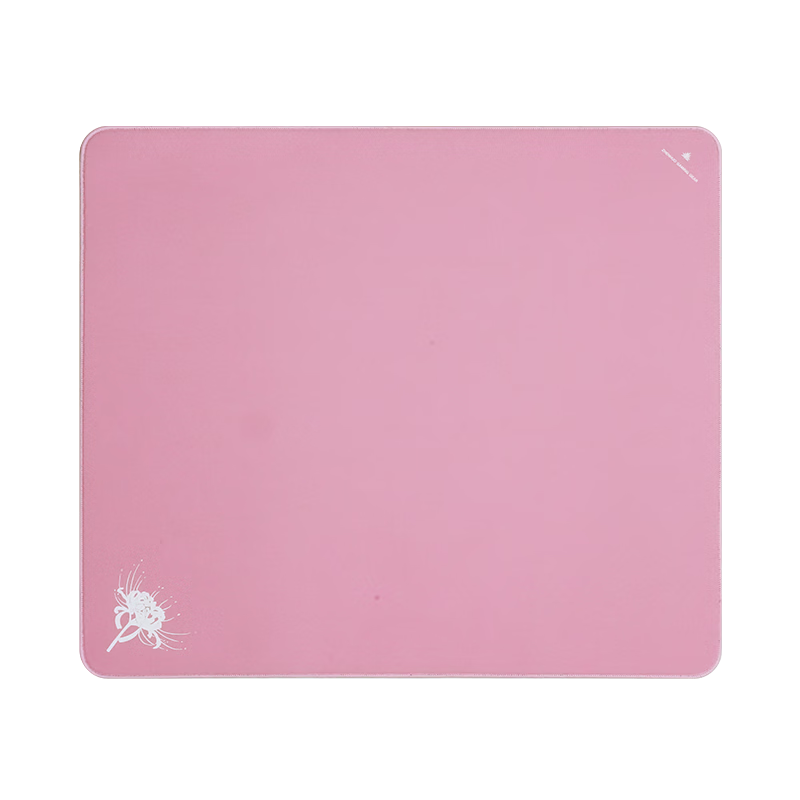 Zhenhuodu Solid Color FPS Gaming Mouse Pad Pink 490x420mm Ultra-Low Edge Locking Rubber Base (L)