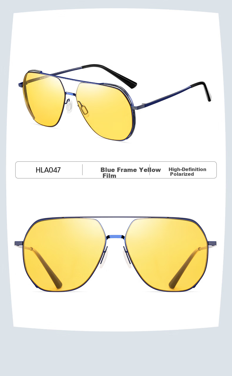 HLA Night Vision Glasses, Driving-Specific Sunglasses for Men, Day And Night Dual-Use, Photochromic Polarized Sunglasses, Night Driving Anti-Glare 18