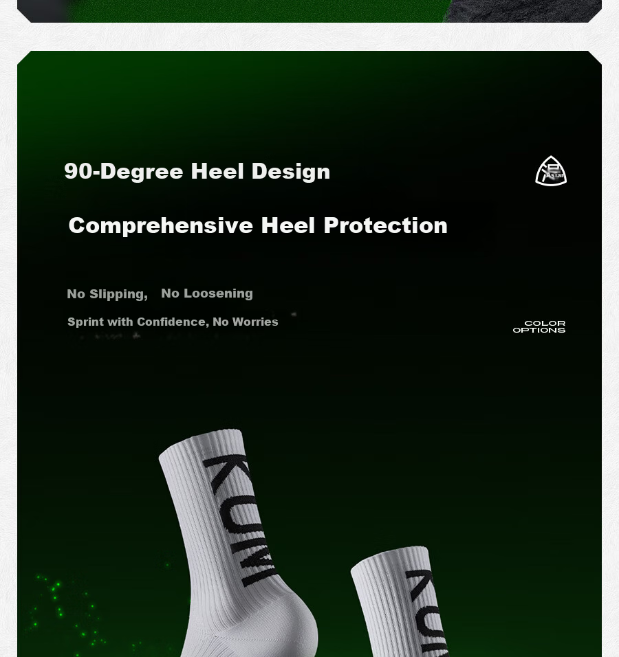 Jinxingji Anti-Pilling Thickened Towel Bottom Sports Socks Men's Long Socks Odor-Resistant Right-Angle Basketball Running Fitness Socks 3