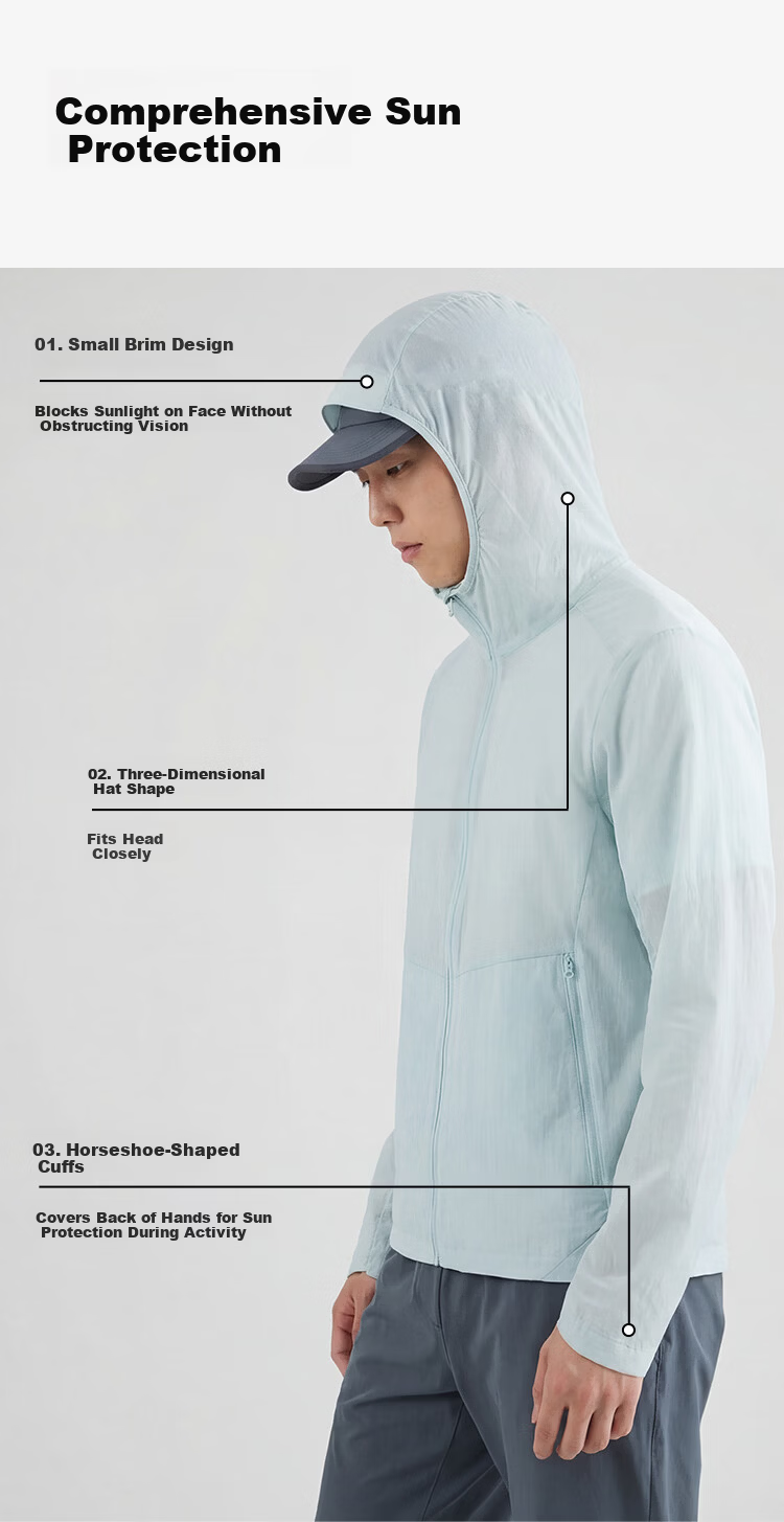 JD Jingzao Ultra-Light Skin Jacket Sun Protection Clothing Men UV Protection 2026 Summer New High-End Sun Protection Women Floating Cloud Gray 3XL 10