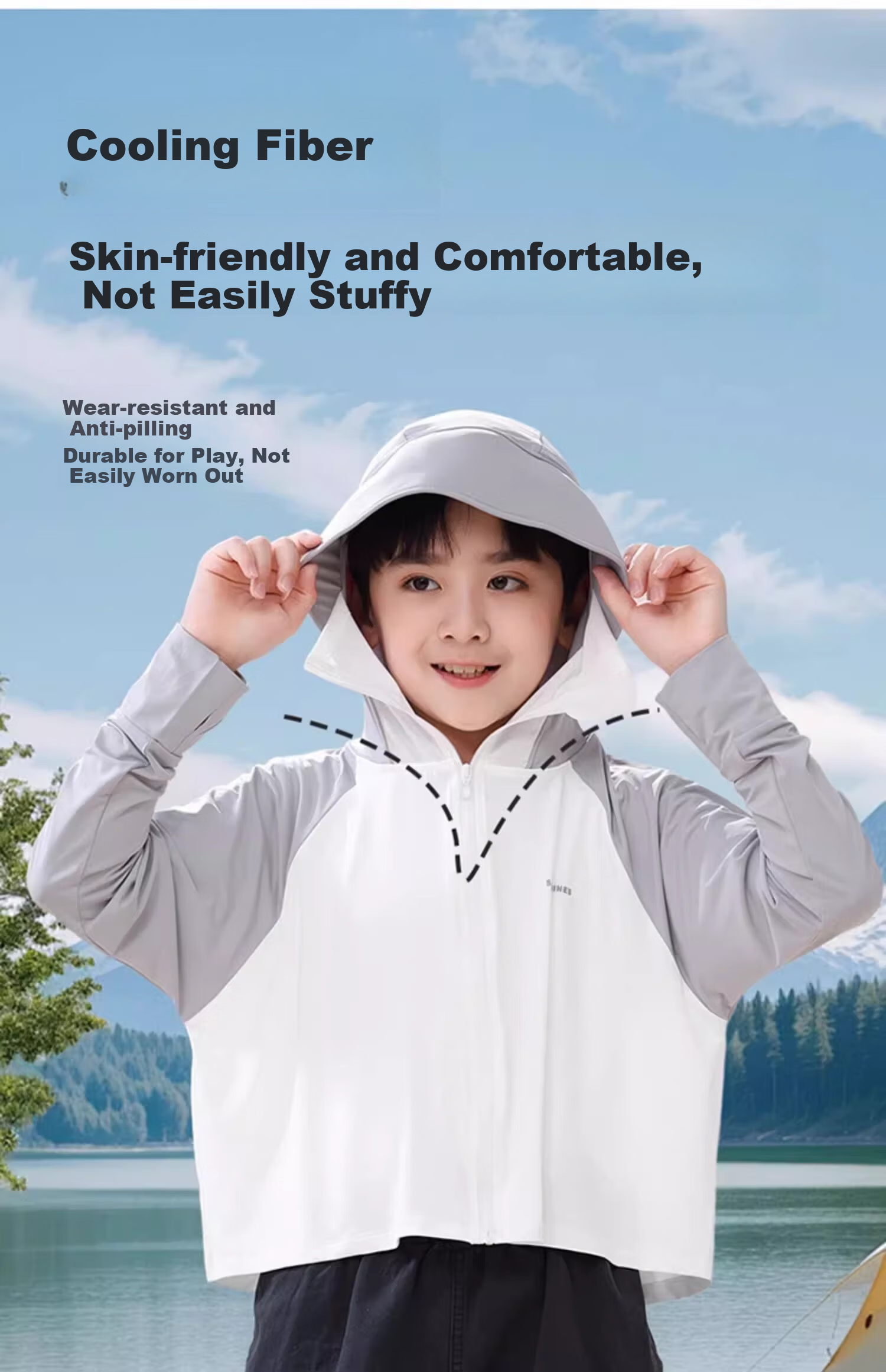 LangSha Kids Sun Protection Jacket Boys Girls Summer UV Protection Breathable 2025 New Baby Ice Silk Breathable Sunproof Clothing 11