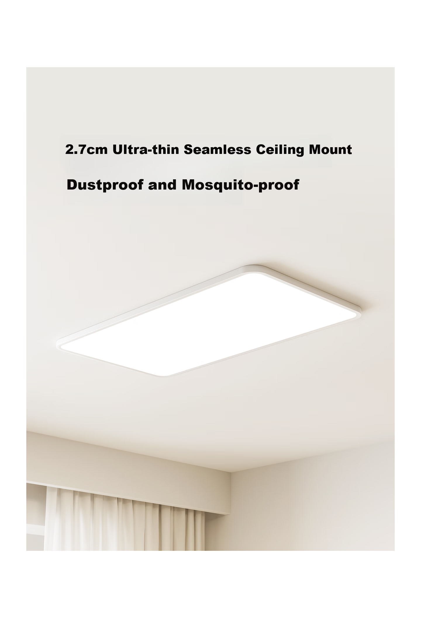 Jundun Full Spectrum Seamless Eye Protection Bedroom Ceiling Light 5th Gen Pro Ultra-thin Modern Minimalist All-inclusive 3