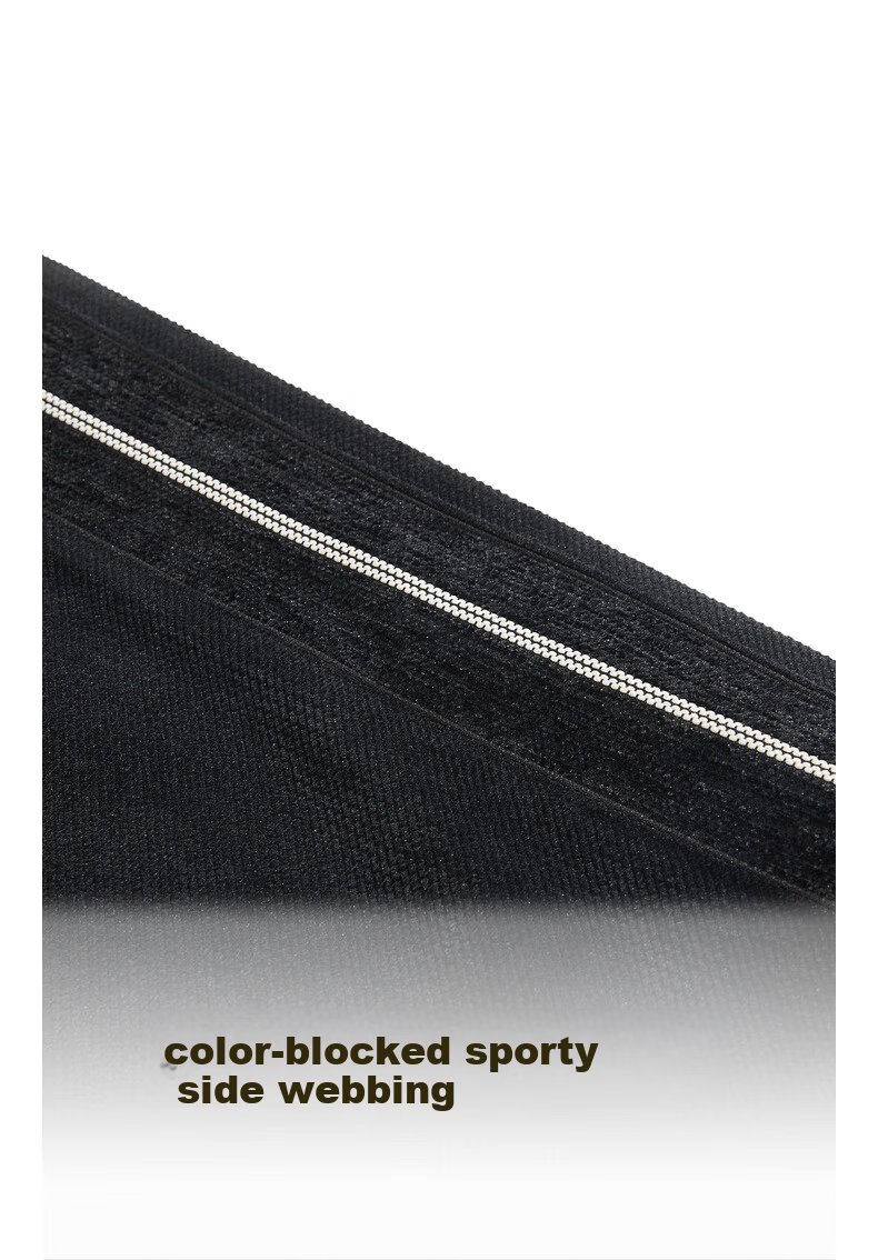 CABBEEN Breakpoint Twill Knit Pants Men Side Structured Split Tape Design Youthful Autumn Trousers 5