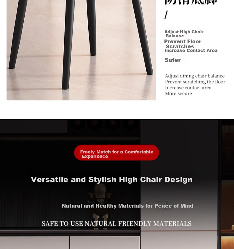 Xiangzhubian Dining Chair Home New Style Stool Backrest Chair Light Luxury Nordic High-end Restaurant Master Chair Off-white 14