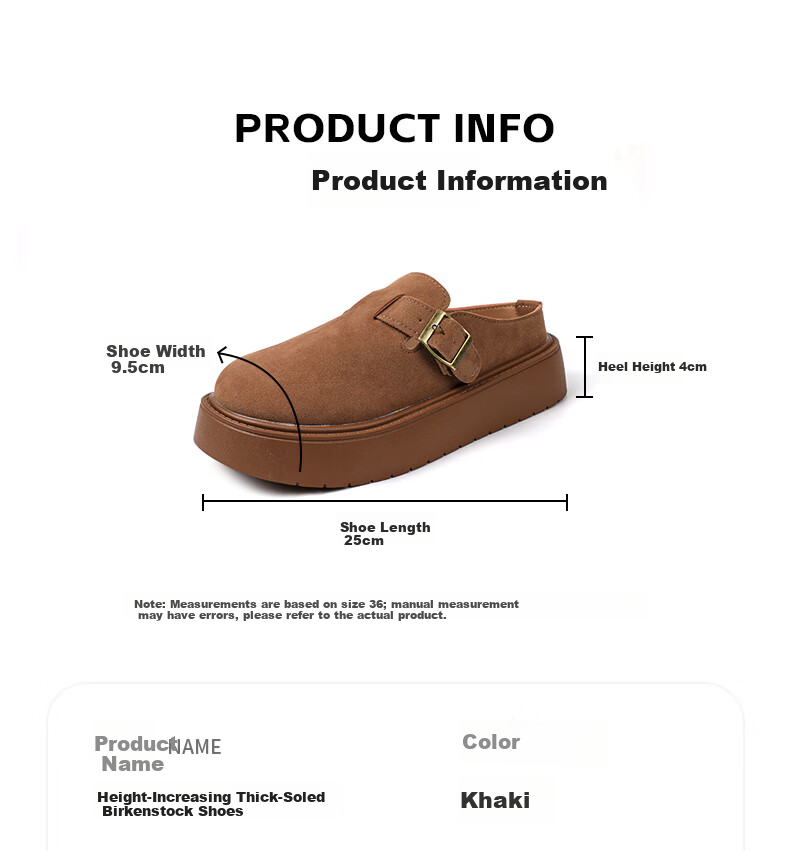 FOOTOPPO Women's Birkenstock Style Thick Sole Summer Open Toe Platform Slip-On Sandals Casual Summer Shoes 12