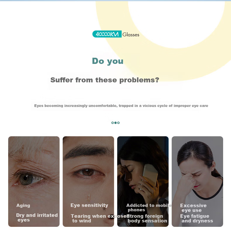 40,000km Anti-Fog Moisture Room Glasses Pollen and Blue Light Protection Dry Eye Moisturizing Windproof Goggles Postoperative Protective Eyewear 3