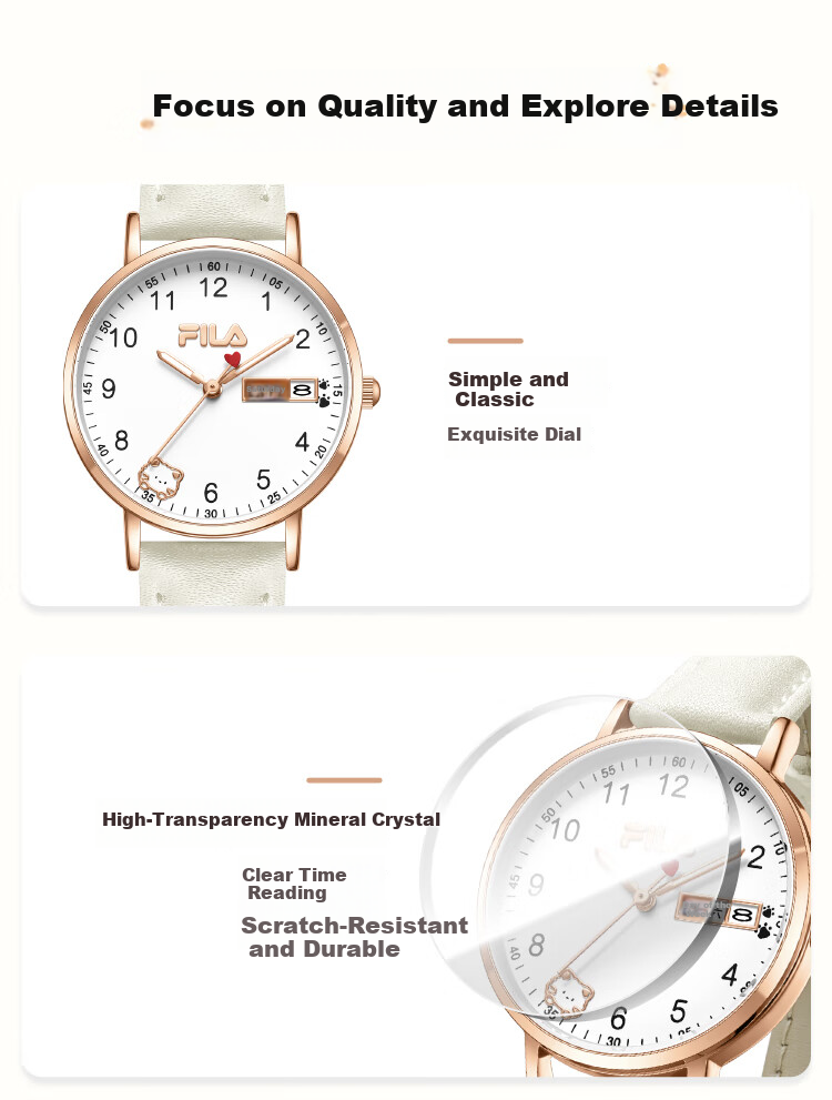 FILA Women's Watch, Middle And High School Student Watch, Gift for Girls, Children's Watch, Exam Watch for Middle School Entrance Exam, Model 6739-101 4