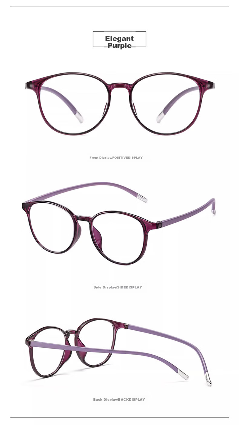 Shiyun Blue Light Blocking Reading Glasses for Women, High-Definition TR Ultra-Lightweight Elderly Presbyopia Glasses Back to School 12