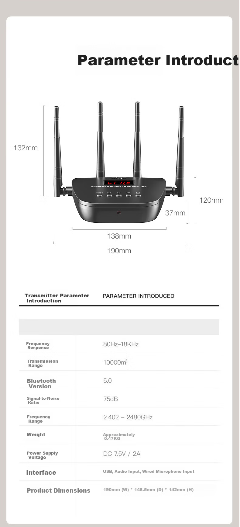Aigo Wall-Mounted Speaker 1-to-2 Wireless Bluetooth Speaker Set Ceiling Speaker for Shop Indoor Dance Studio Wall-Mounted Conference Room Speaker Public Broadcast Background Music X166 8