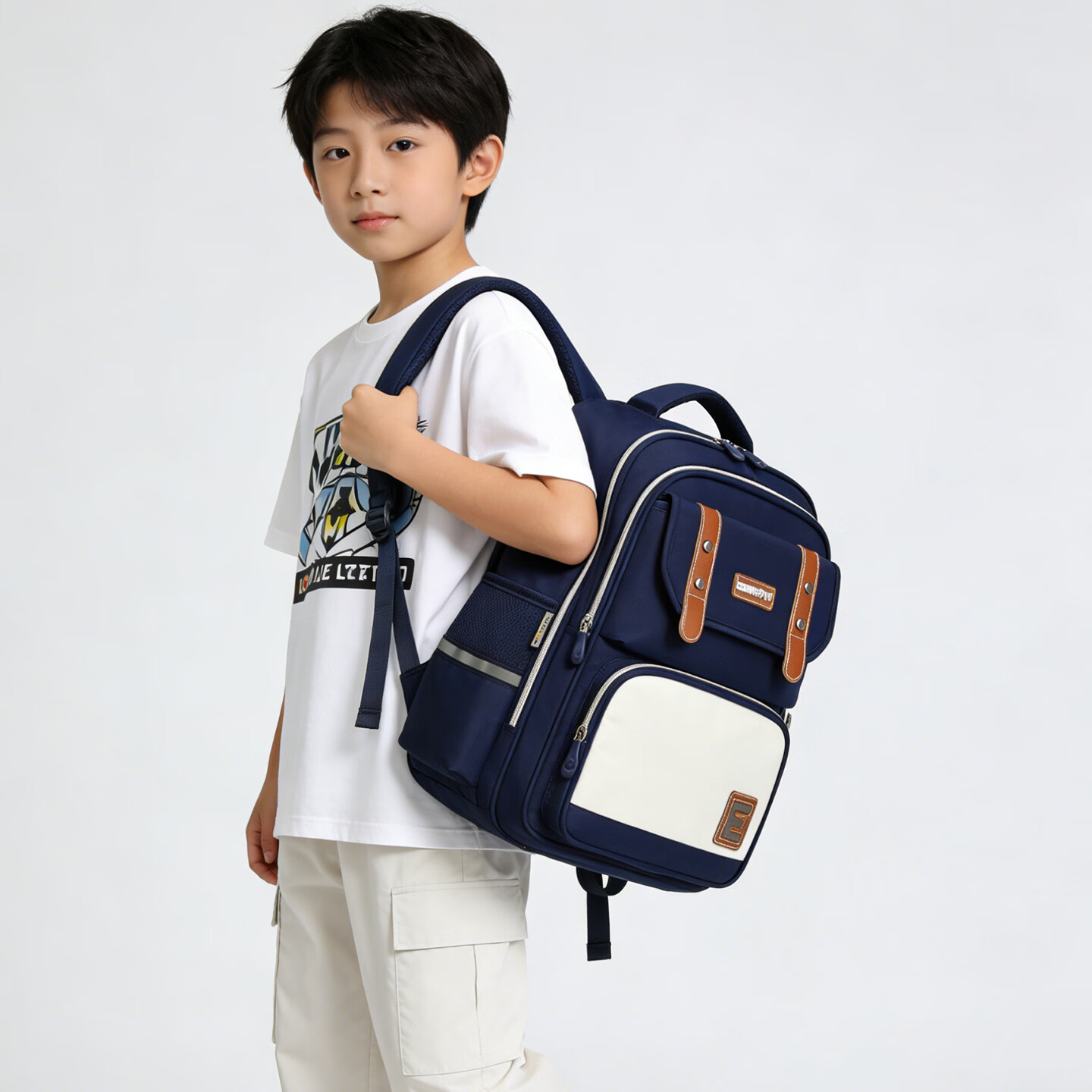 Edison Primary School Girls Backpack Spine and Waist Protection Anti-Drop Princess Style Bowknot Children's Bag 2529-1