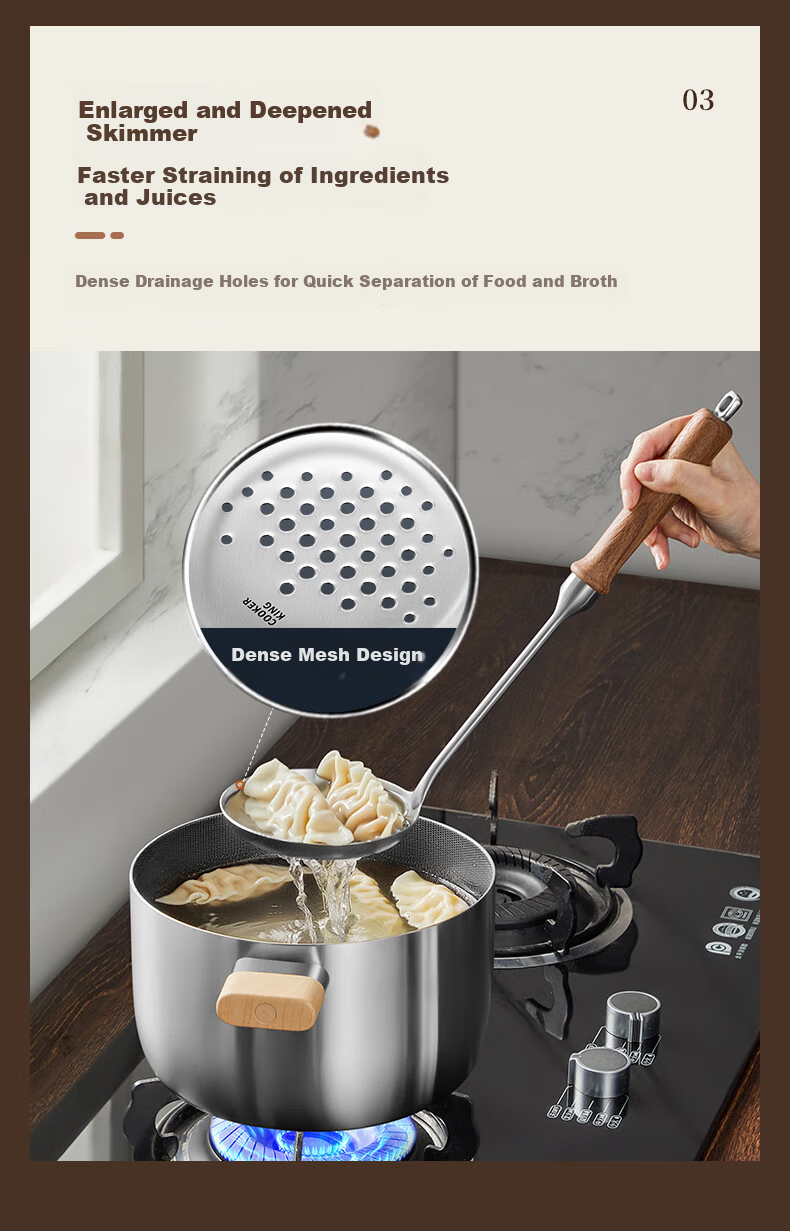 Chuida Huang Kitchen Household Spatula with Rosewood Handle, Heat-Resistant Iron Wok Spatula for Stir-Frying, Traditional Iron Yun Spatula 10