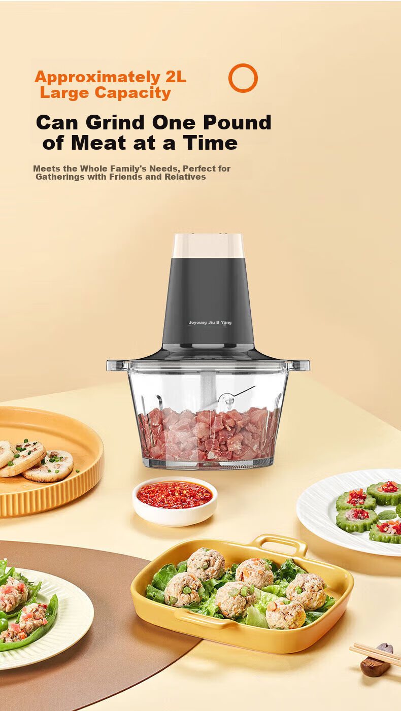 Joyoung ZMD Electric Meat Grinder 2L Large Capacity Multifunctional Meat Mincer S18-LA190 7
