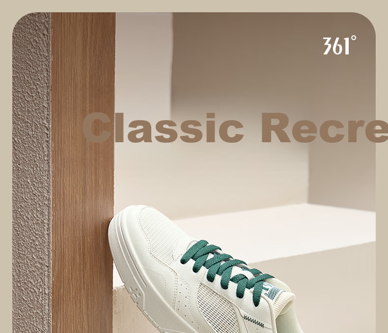 361° Men's Sports Shoes Soda Autumn Mesh Breathable Lightweight White Sneakers 672516626-4 1
