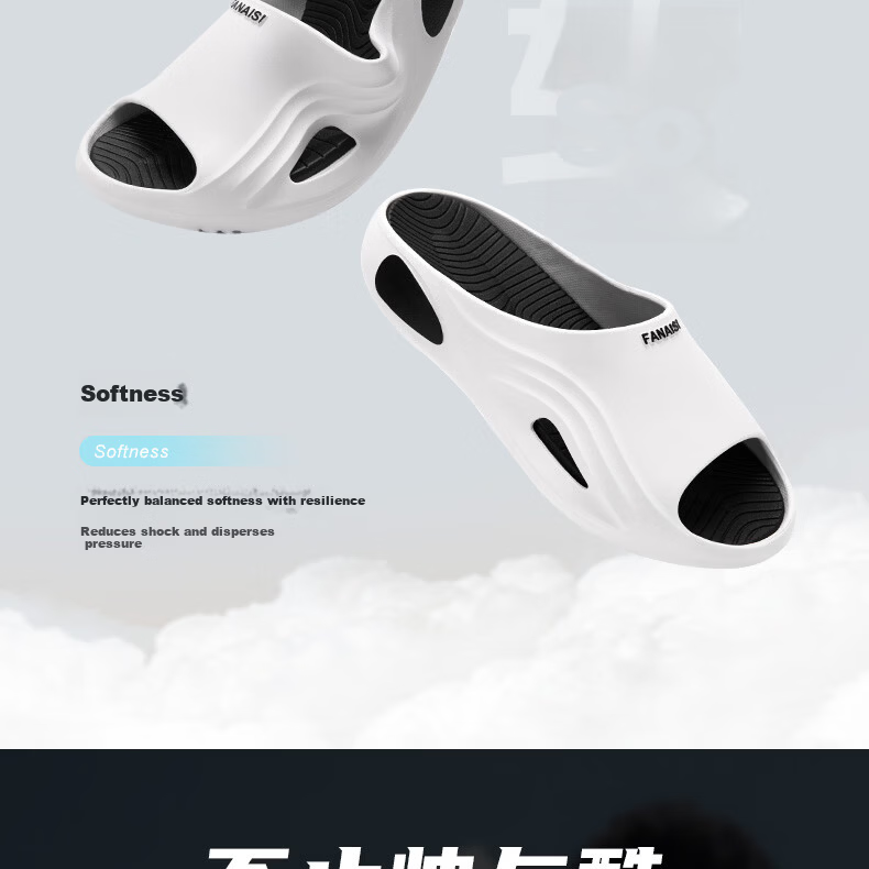 TZLDN Colorblock Men's Summer Thick-Soled Home Anti-Slip Durable Beach Slippers Soft Sole Sports Outdoor Sandals 5