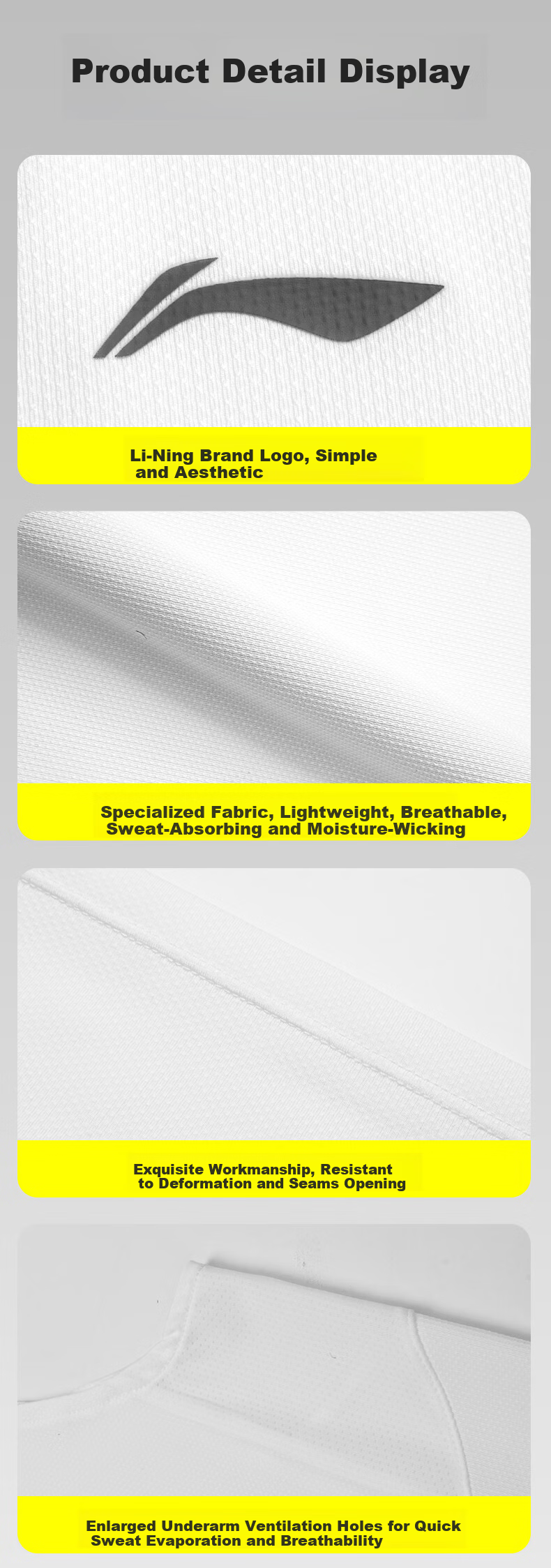 Li-Ning Sleeveless Sports Running Quick-Dry Vest for Men and Women Yoga Fitness Breathable Cool Base Layer Martial Arts M Black 13