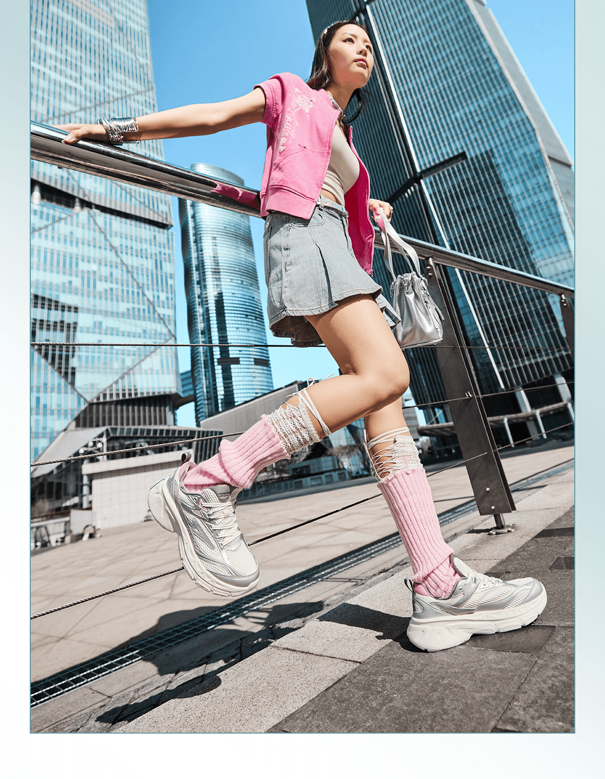 ERKE Women's Casual Shoes 26 New Breathable Patchwork Colorblock Retro Outdoor Sports Shoes | Yidong 6
