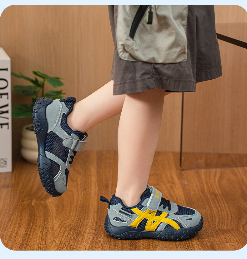 SNOOPY Girls Breathable Mesh Sneakers Summer Lightweight Kids Sports Shoes Girls Mesh Running Shoes 0137 Beige/Purple 27 5
