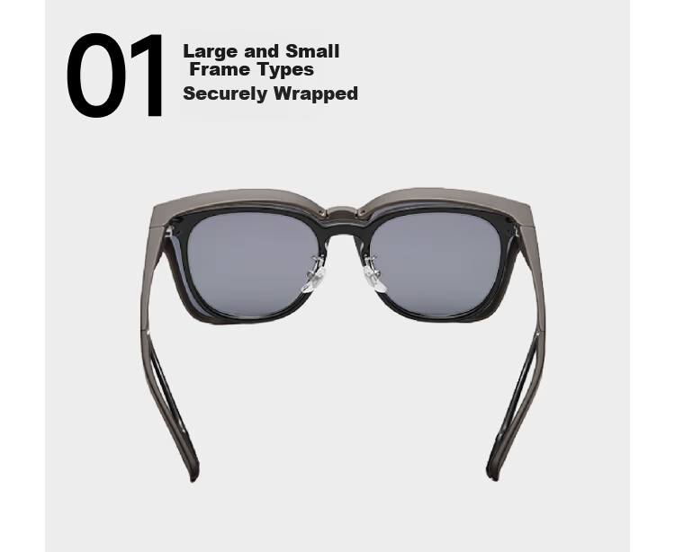 Banana Under Sunglasses Unisex Polarized Round Frame FD013 Compatible with Prescription Glasses for Driving Outdoor Travel Gift for Boyfriend 7