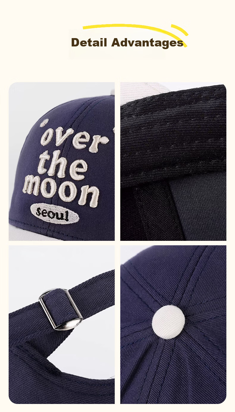 Ousen Kids Baseball Cap Girls Duckbill Hat 3-6-12 Years Korean Style Trendy Outdoor Sports Casual Cotton 5