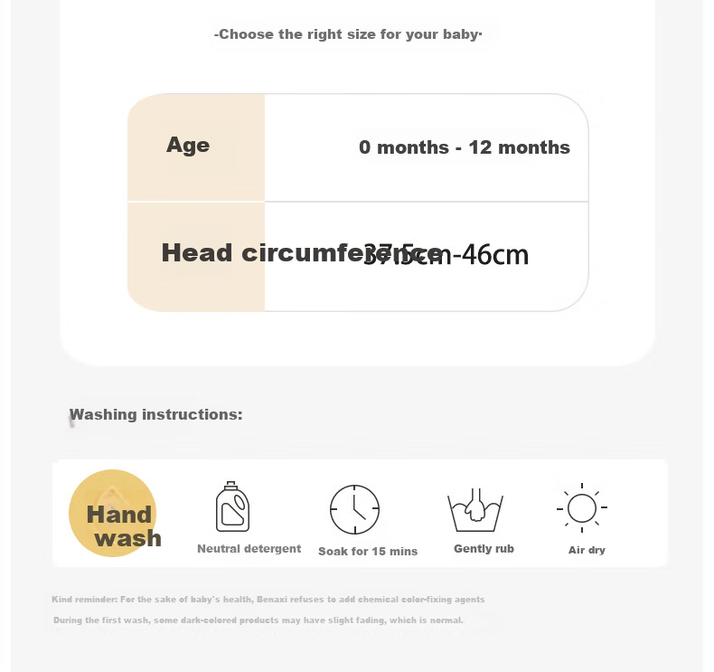 Benaxi Baby Hat Spring and Autumn Thin Newborn Soft Spot Cap Winter Ear Protection Pullover Cap Fetal Hat for Boys 15