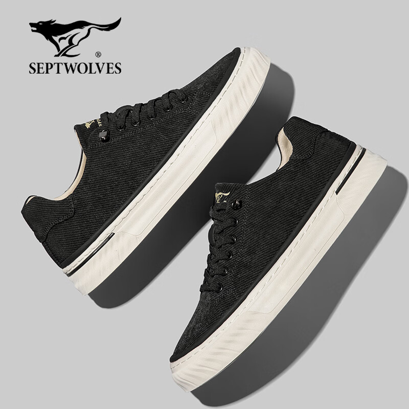 Septwolves Men's Summer 2026 New Canvas Shoes Breathable Lightweight Low-top Sneakers Trendy Casual Shoes 480375