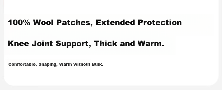 MiiOW 100% Wool Knee Warmers Women's Thermal Pants Fleece Lined Thickened Lamb Wool Cotton Pants Plus Size Leggings for Women 8