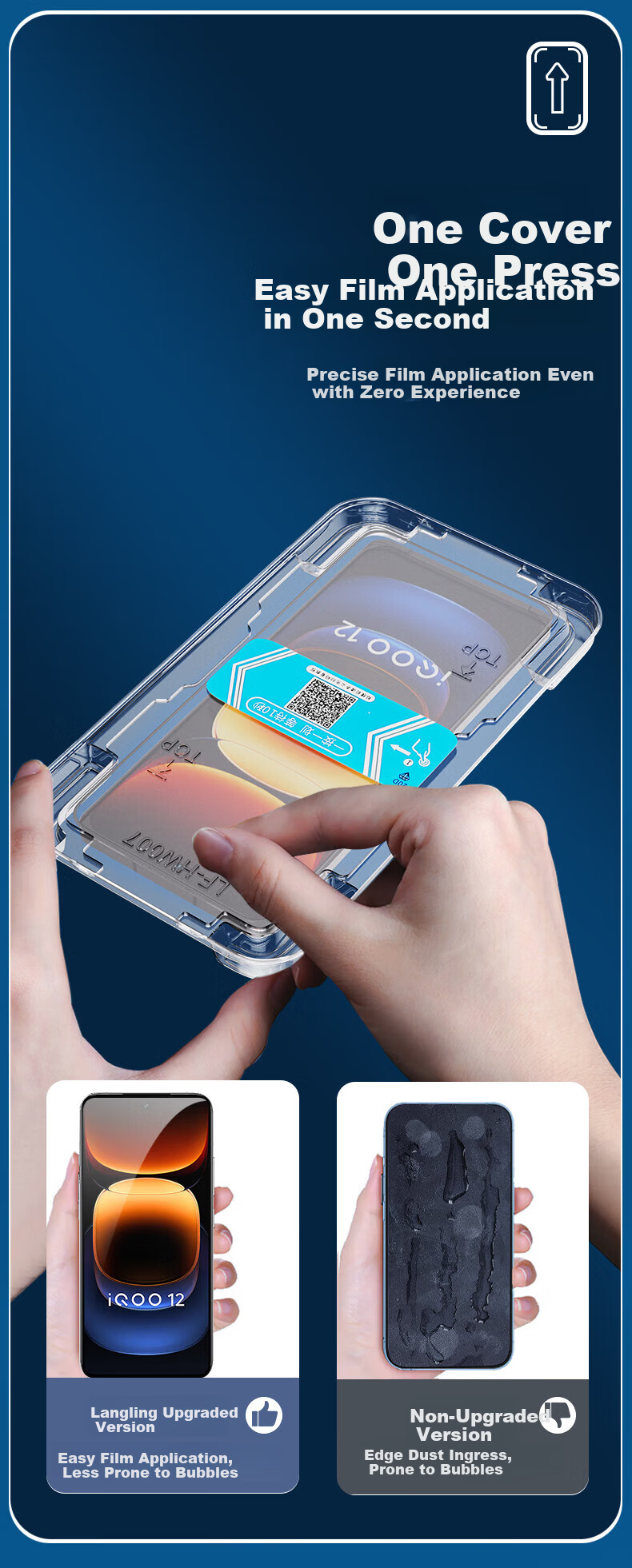 Langling [28° Privacy] Tempered Glass Screen Protector for iQOO 15T, Full Coverage Anti-Peeping, Explosion-Proof, Drop-Resistant, Anti-Fingerprint Protective Film 4