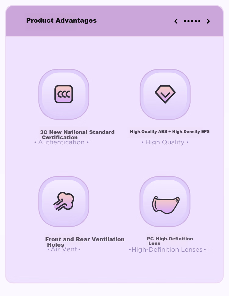 Aima Electric Scooter Helmet Half Helmet Summer Fashion Lightweight Electric Bike Helmet Motorcycle Safety Helmet Four Seasons Universal E12 Coconut Purple 2
