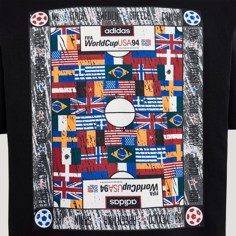 Adidas Originals Men's FLAG GFX SS T-Shirt KG6338 Black L 4