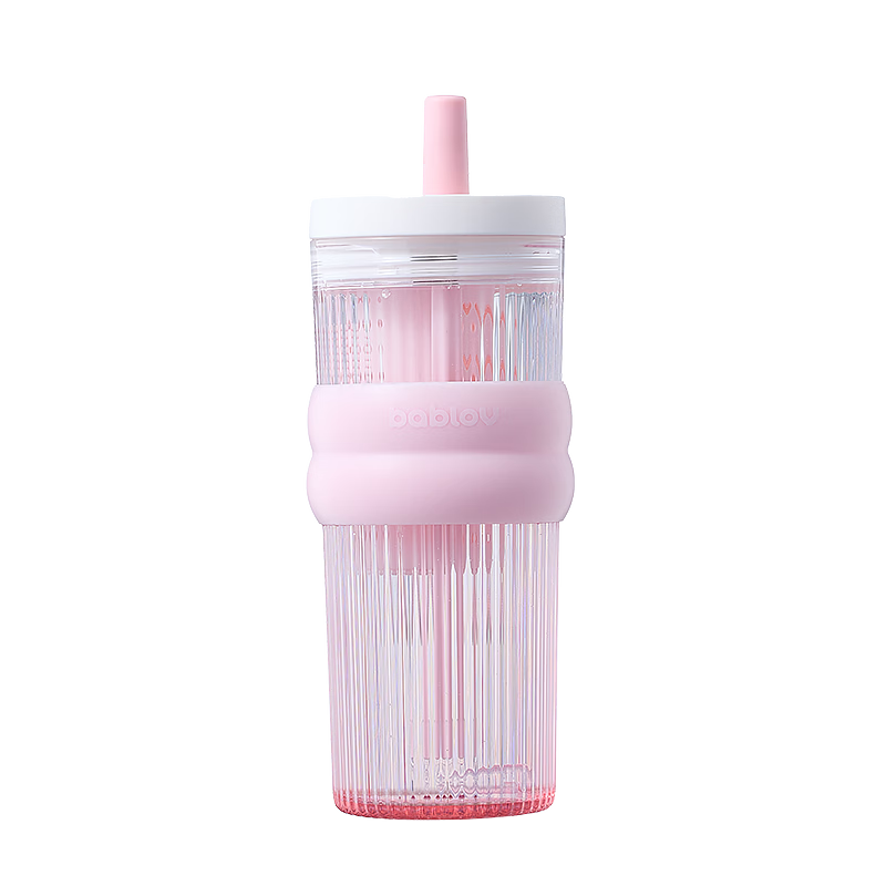 BABLOV Huaban Sen Sports Water Bottle for Women Large Capacity Tritan Straw Cup High Aesthetic Student Summer Mother's Day Gift
