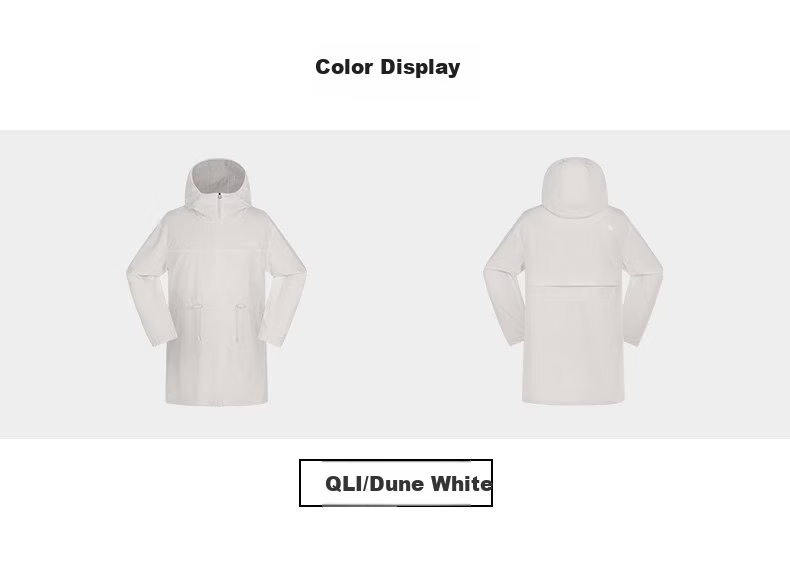 The North Face Women's Windproof and Sun Protection Outdoor Mid-Length Waist-Fitting Jacket 8C0Z Pink/0SO XL 10