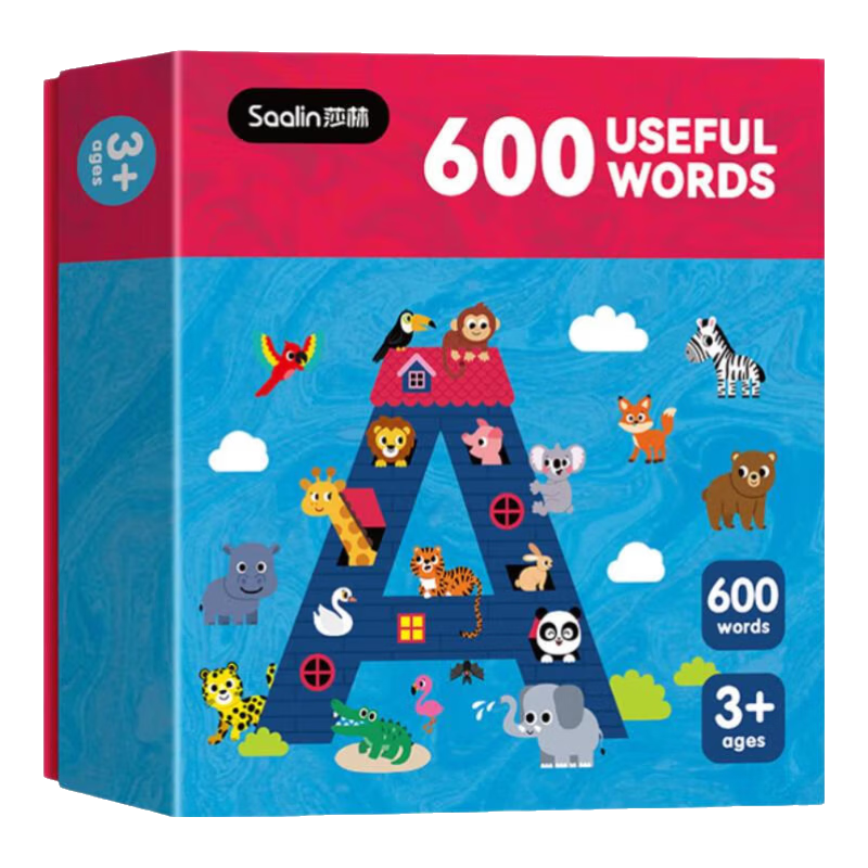 Shalin Saalin Children's English Enlightenment: 600 Basic High-Frequency Vocabulary Flashcards for Early Childhood English Educatio