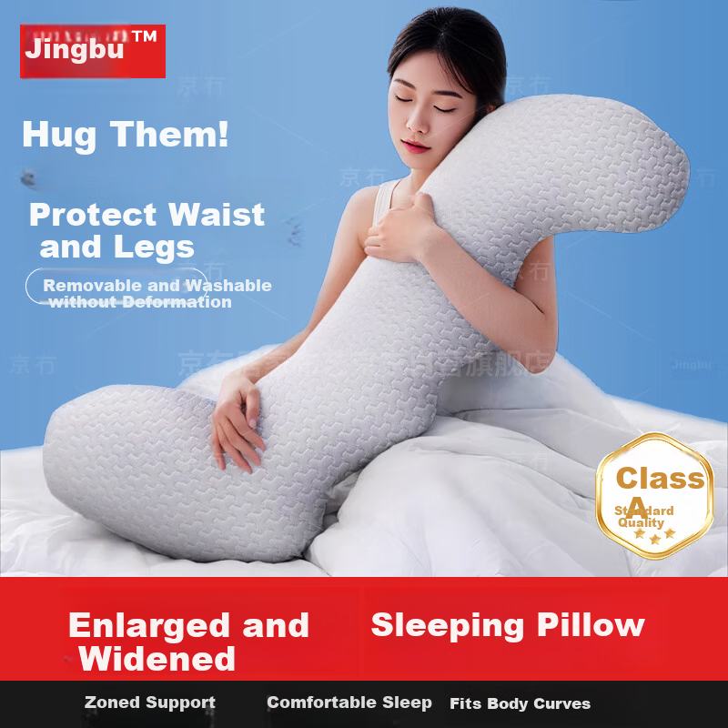 Jingmao Cooling Body Pillow Leg Hugging Long Bolster for Side Sleepers Adults Unisex