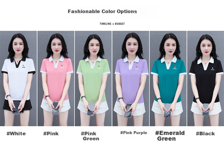 TUCANO Ice Silk Shoulder Polo Shirt Women's Short Sleeve Slim Fit Summer Mom Top White 3XL 11