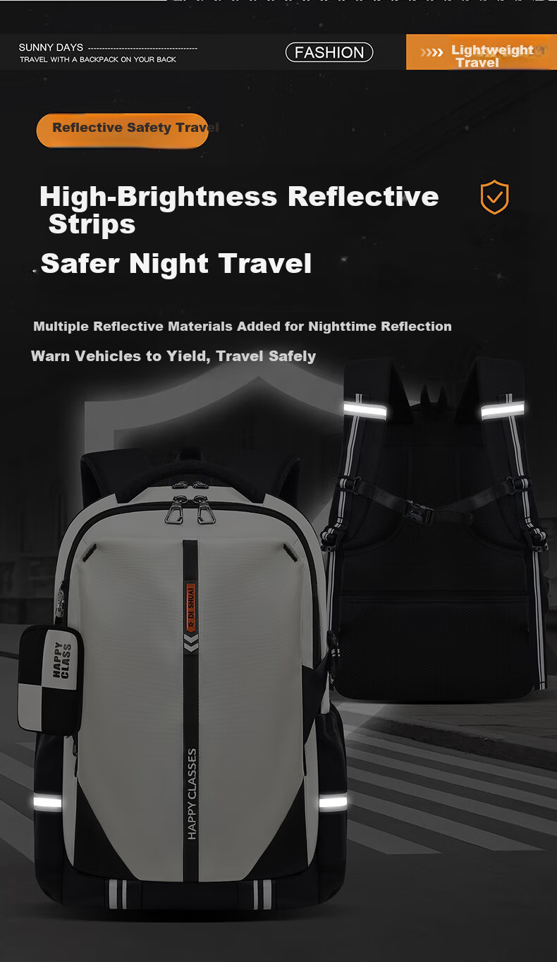 Dishuai Large Capacity Water-Resistant Breathable Lightweight Travel Backpack for Middle School, High School, and College Students 18