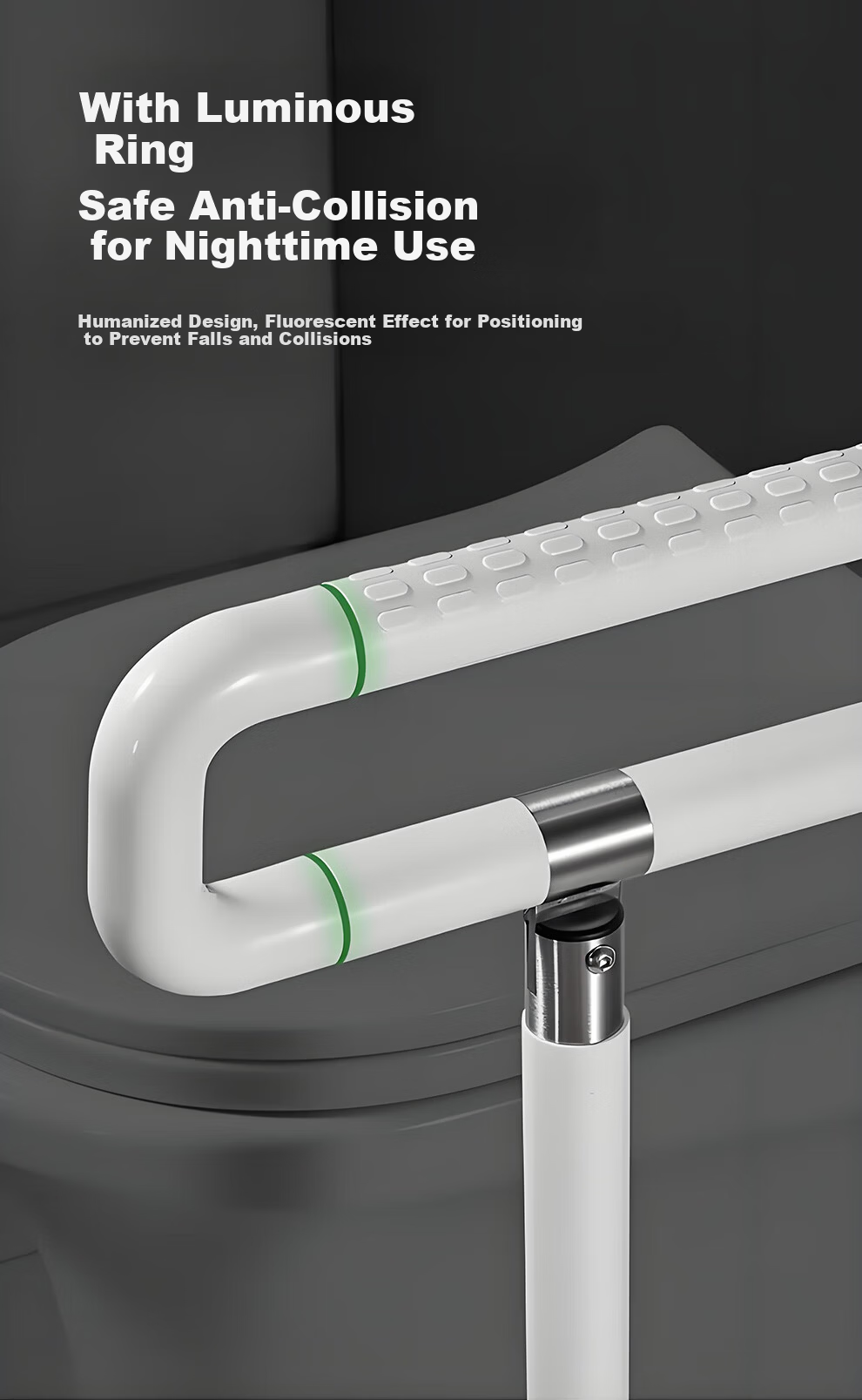 Submarine Toilet Safety Grab Bar Elderly Anti-Slip Bathroom Toilet Handrail Accessibility Aid 2