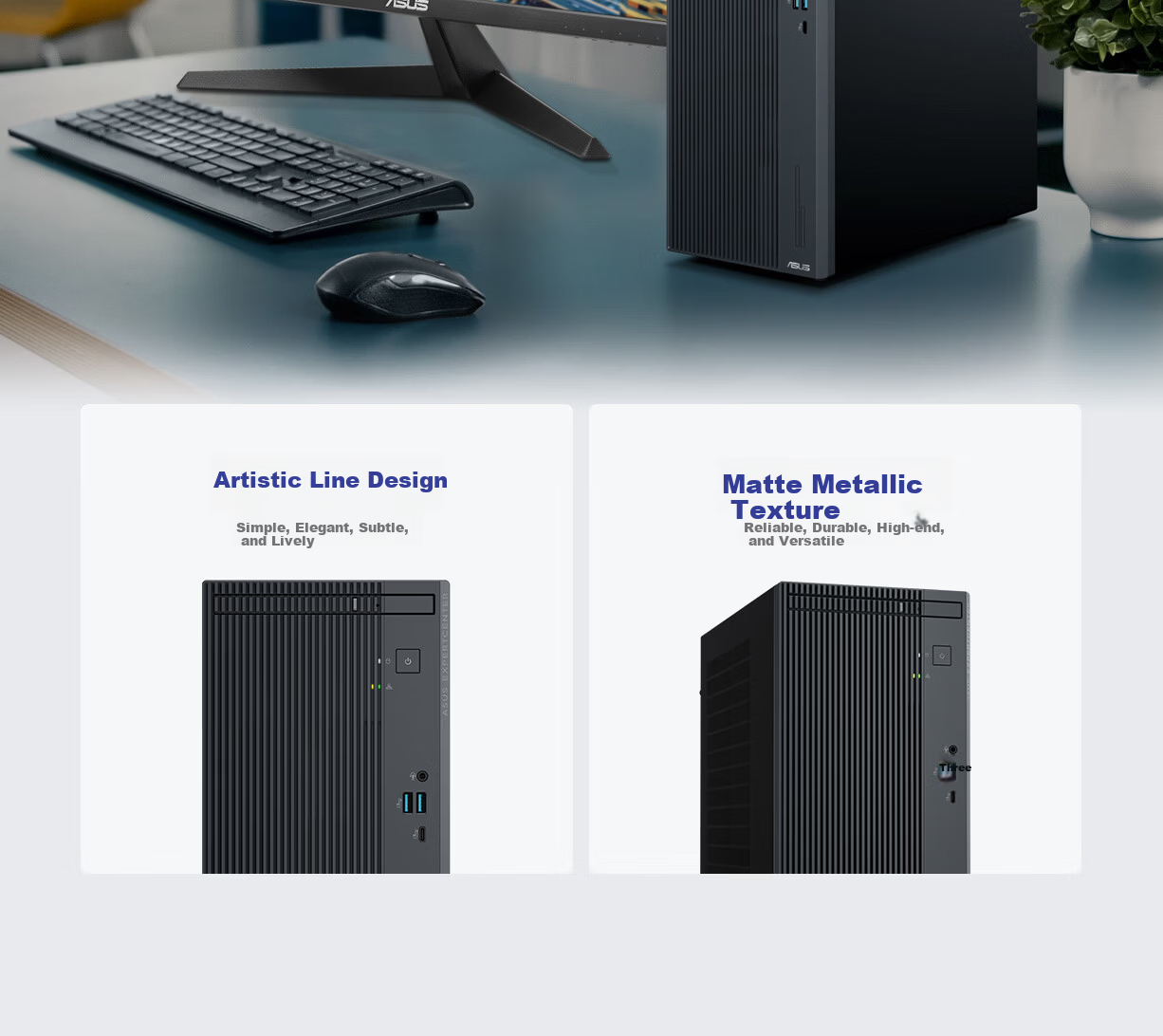 ASUS Poxiao 6X Desktop Computer (Core I9-13900H, 32GB RAM, 1TB SSD, Large Case) with 23.8-Inch Monitor 8