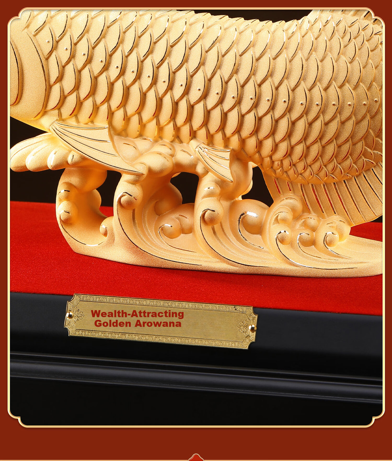 Damingtongjiang, Large Golden Dragon Fish Ornament, Wealth-Attracting, Business Opening, Housewarming Gift, Moving Present, Living Room And Office Decoratio 4