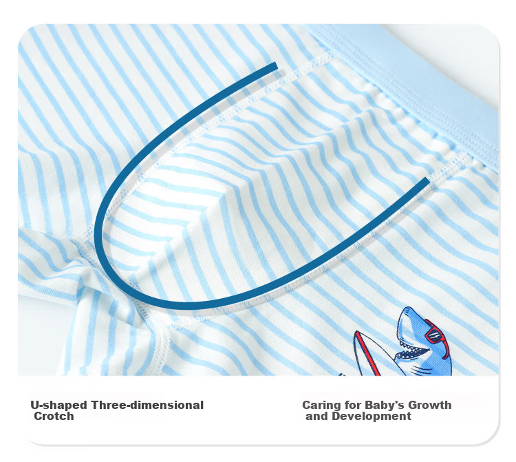 Dingguagua Boys' A-Class Antibacterial Cotton Boxer Briefs for Kids, 95% Cotton, Youth Shorts 8