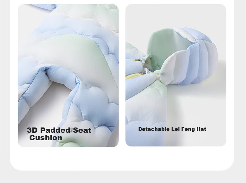 Babycare Kids Down Jacket Autumn Winter White Duck Down Warm Children's Lightweight Outerwear Baby Romper Mint Sky 80 20