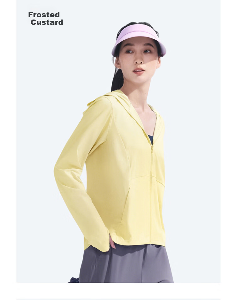 Beneunder Women's Sunscreen Jacket Spring Summer Cooling UV Protection New AL818 Light Cloud Blue 2XL 17