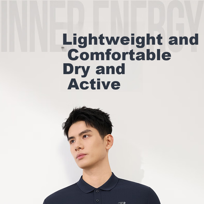361° Men's Short Sleeve T-Shirt Spring Summer Sports Quick-Dry Running Fitness Polo Shirt 652624109H-5 1