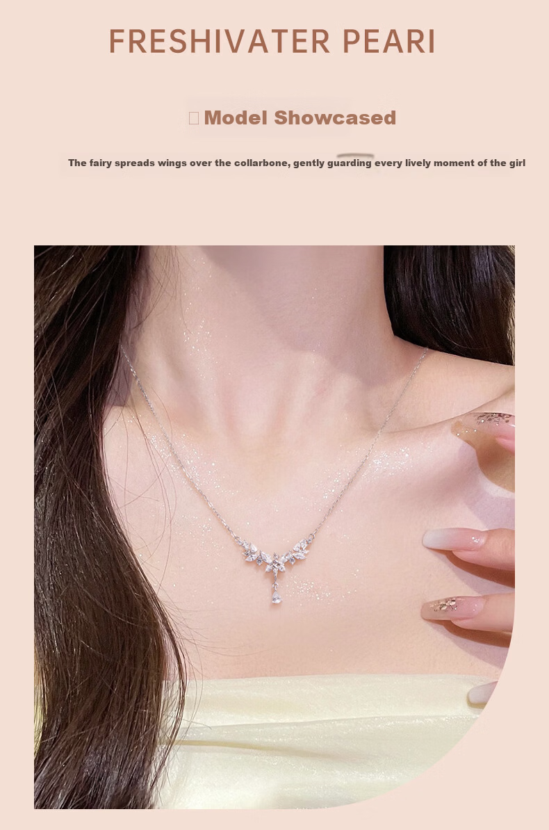 Disney Women's Necklace Luxury Niche High-End Birthday Gift Tassel Peace for Girlfriend 4