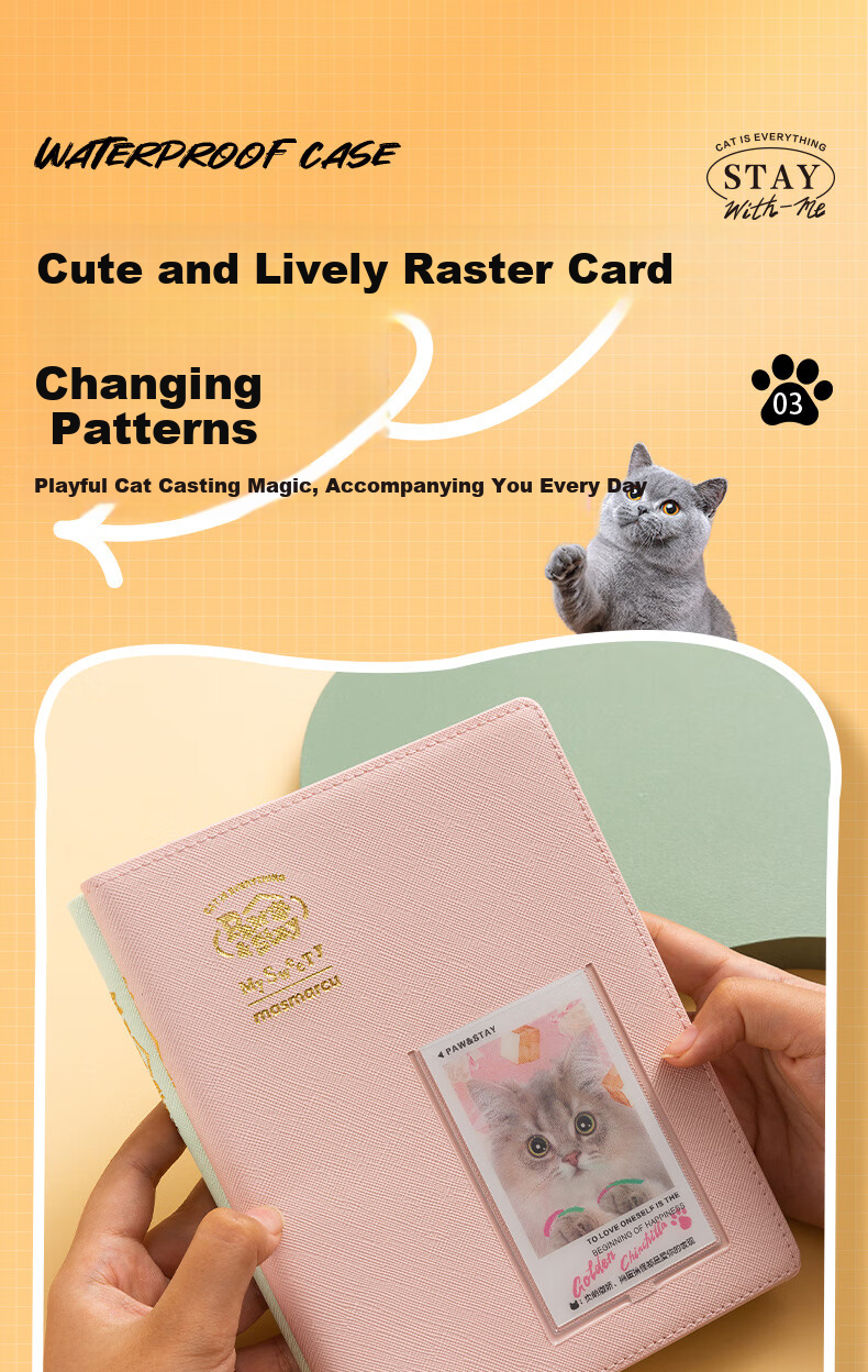 MASMARCU Morning Light Stationery, All Meow A5 Soft Cover Hardcover Notebook, Journal Book, Aesthetically Pleasing Diary, 96 Pages, Pink Style QJ001637, Essential for Exams 7